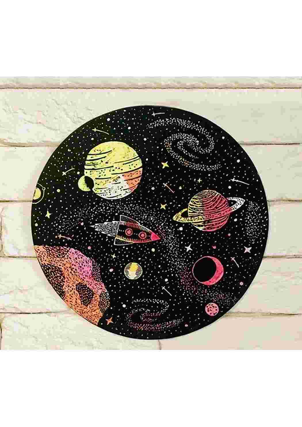 Раскраска Гравюры поделки ко дню космонавтики 