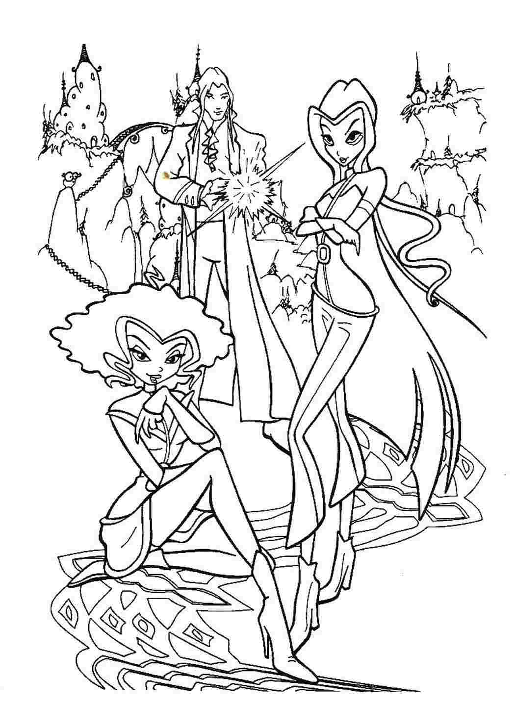 Раскраска  Трикс