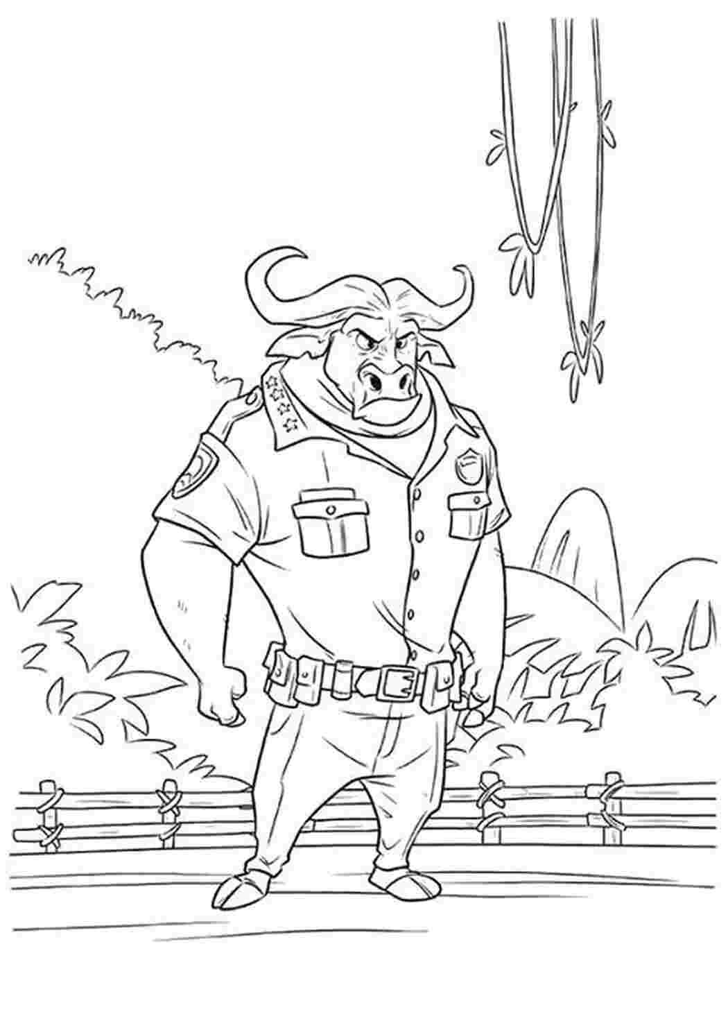 Раскраска шериф