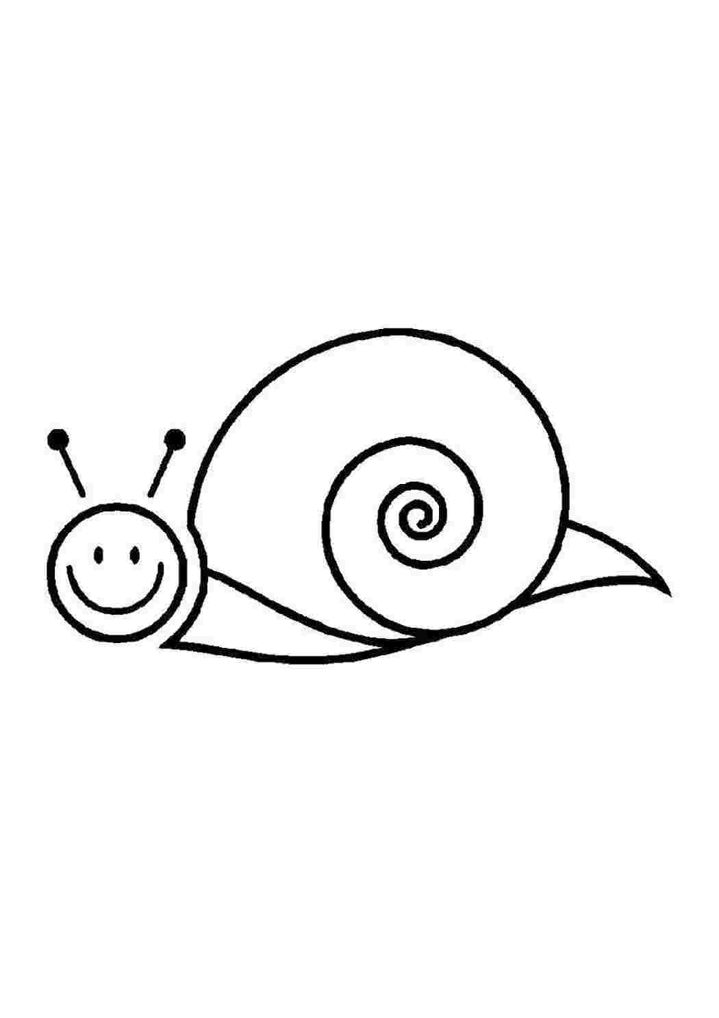Раскраска Улиточка