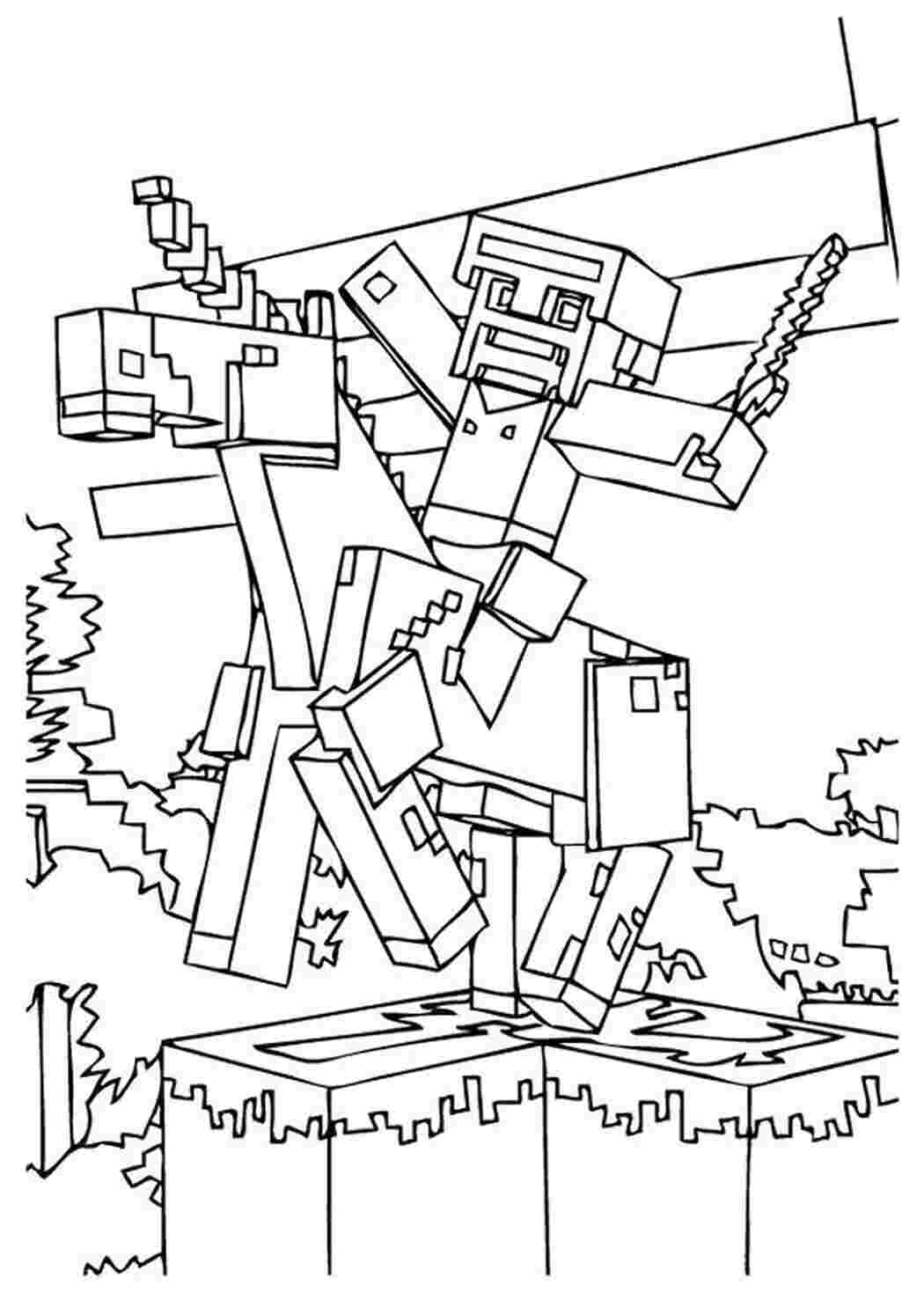 Раскраска Майнкрафт