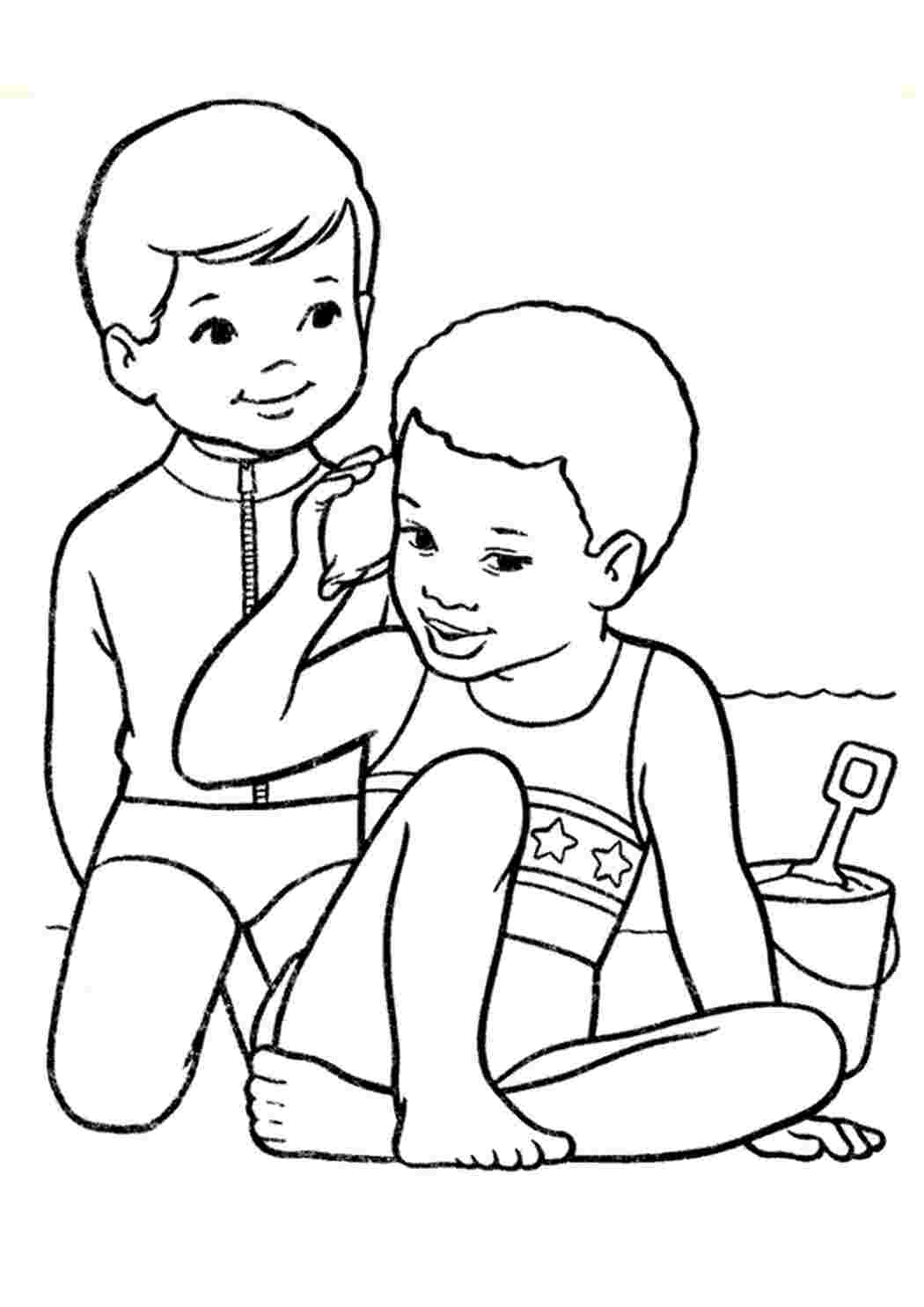 Раскраска Шум моря