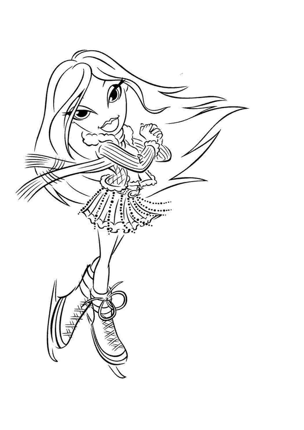 Раскраска на коньках