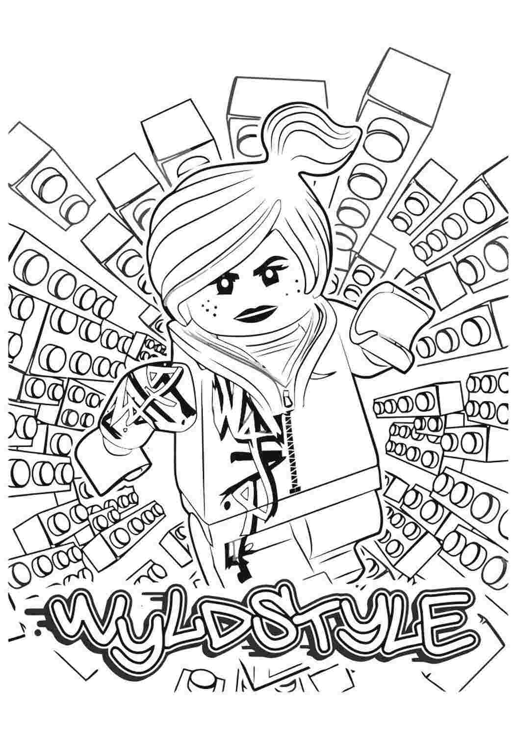 Раскраска легомир