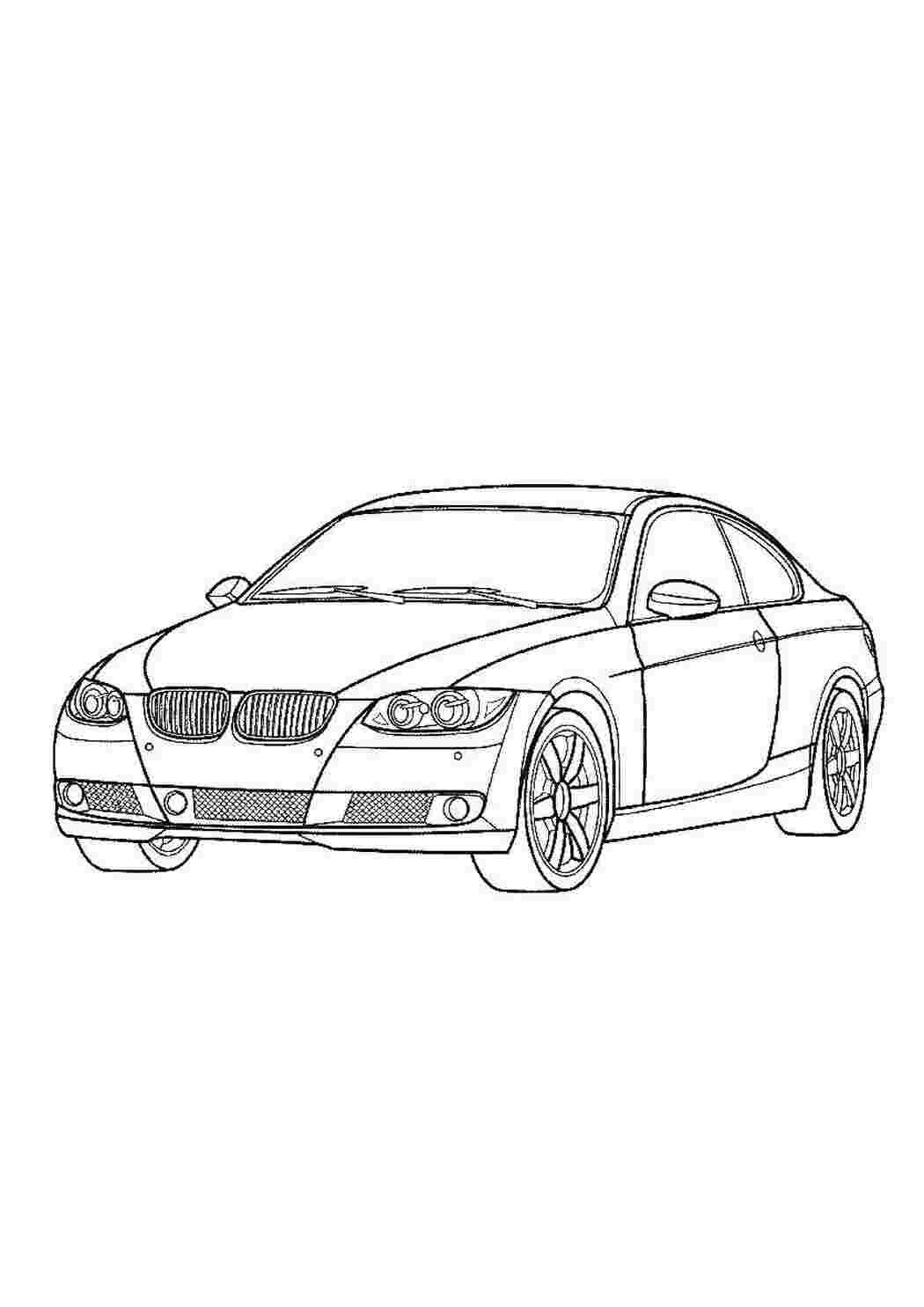BMW m4 раскраска