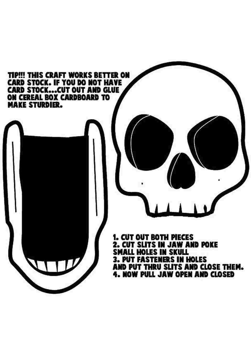 Раскраска Череп