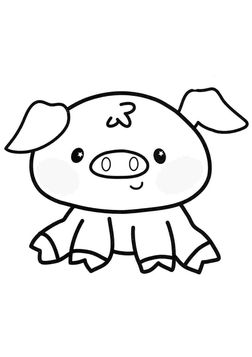 Раскраска Поросята