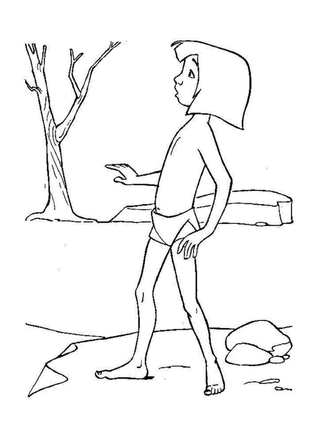 Раскраска Маугли