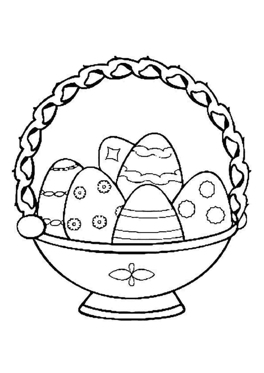 Раскраска Открытки-раскраски на Пасху