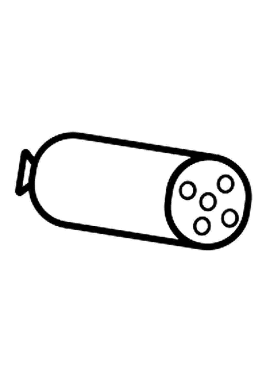 Раскраска колбасная продукция.Колбаса. Полуфабрикаты