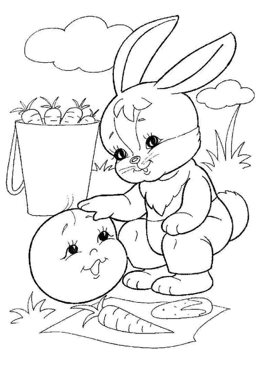 Раскраска kolobok