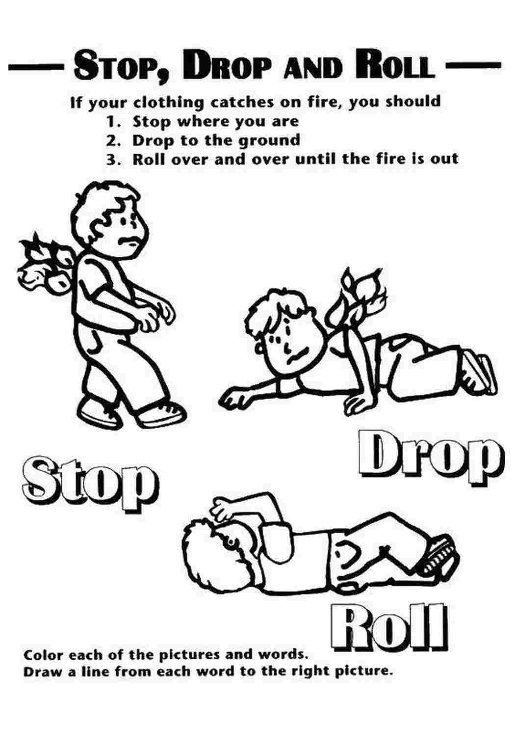 Drop and roll. Stop Drop and Roll. Fire Safety Rules. Fire Safety for Kids. Fire Safety Rules for Kids.