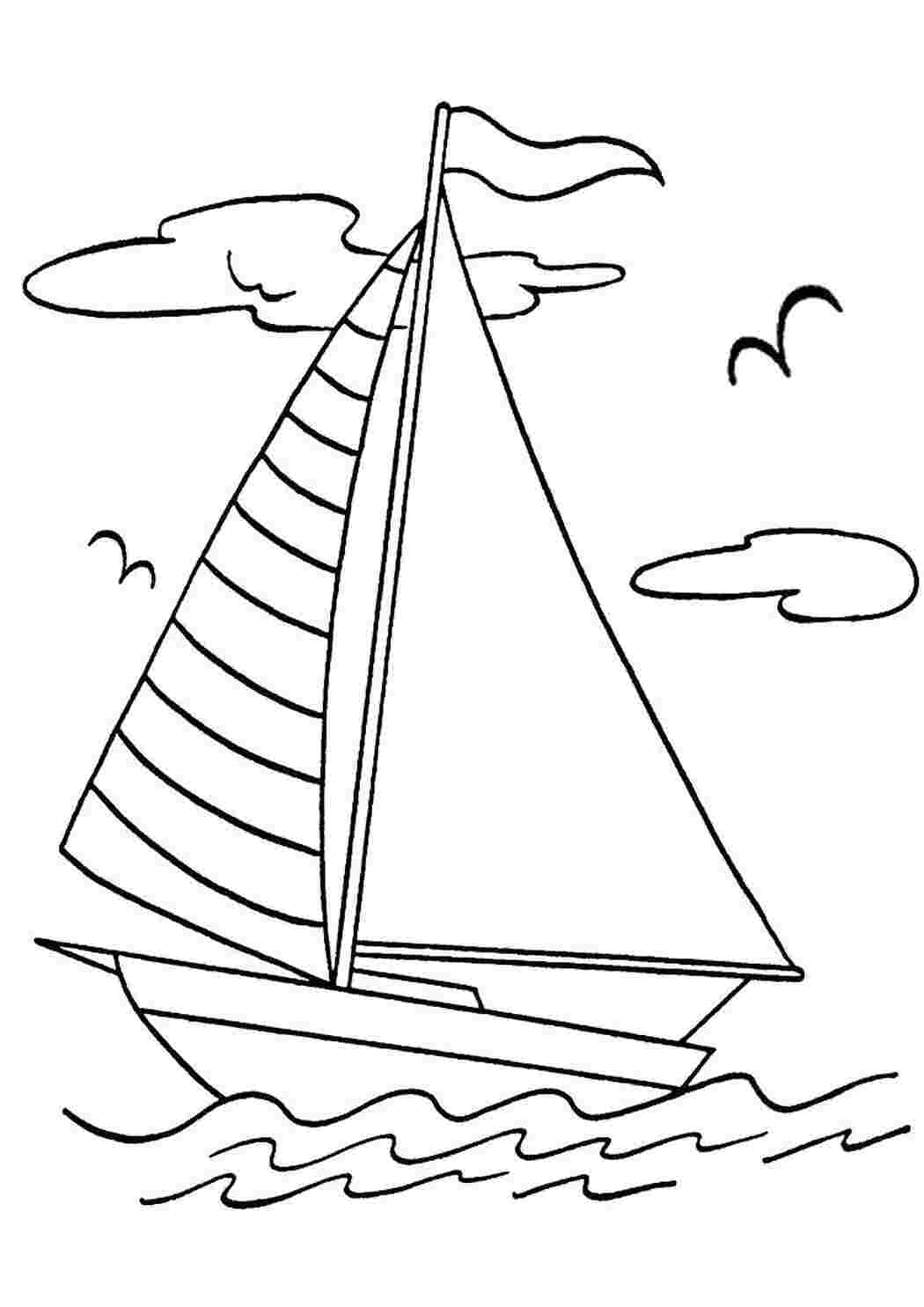 Раскраска Лодочка