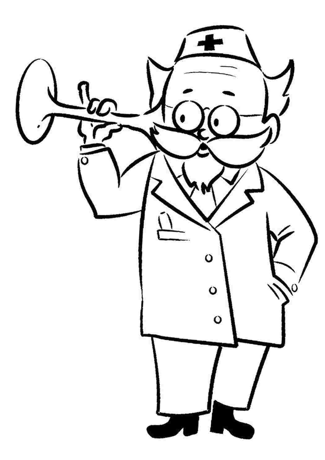 Раскраска Врач