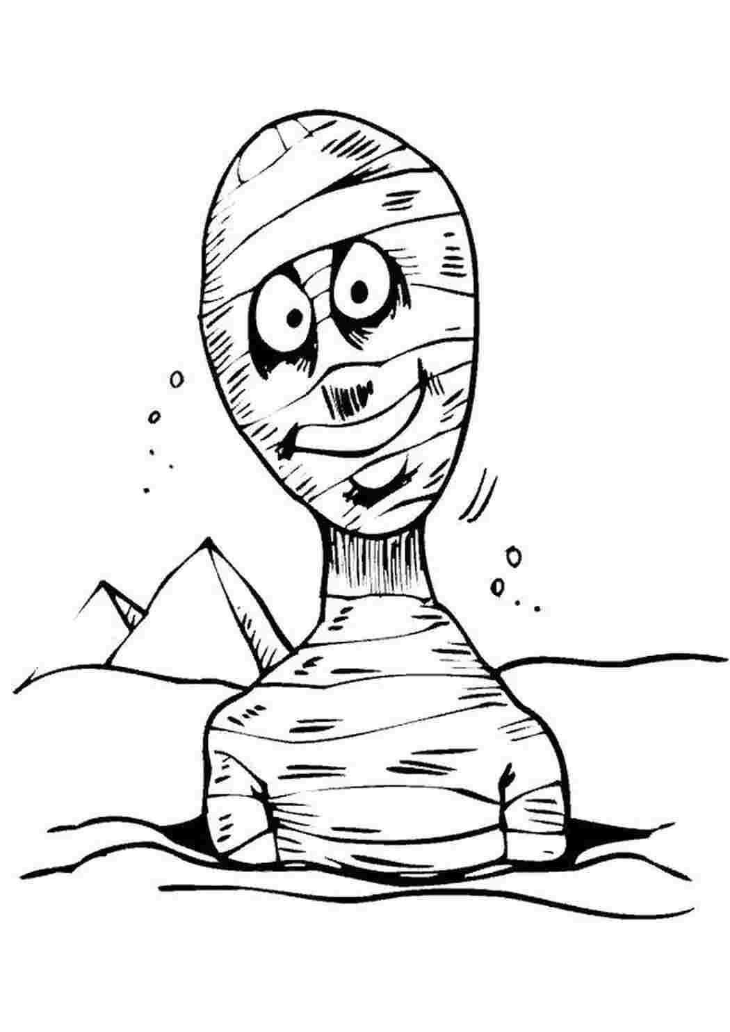 Раскраска Мумия