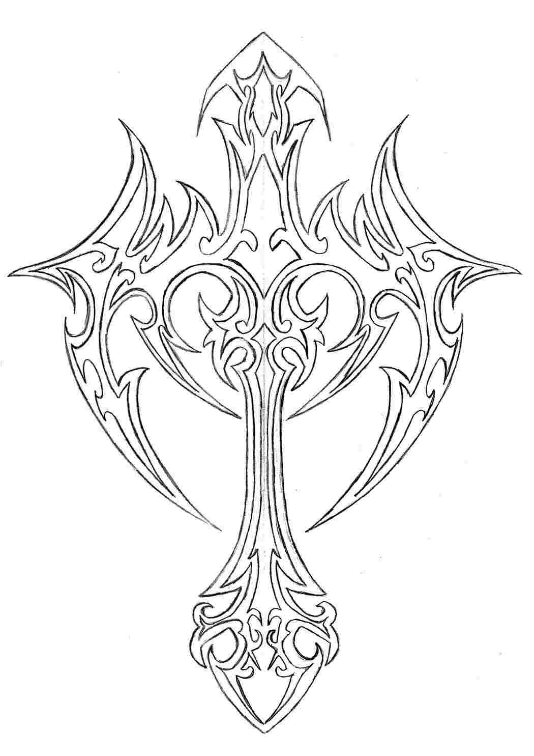 Раскраска Крест