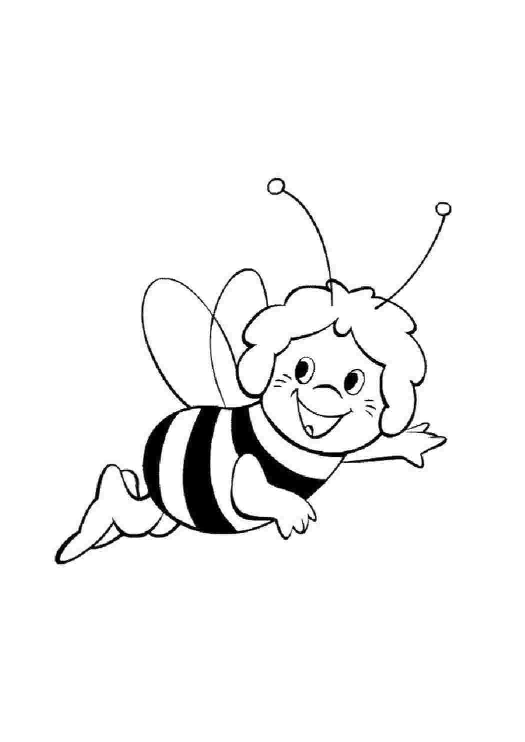 Трафарет пчелки