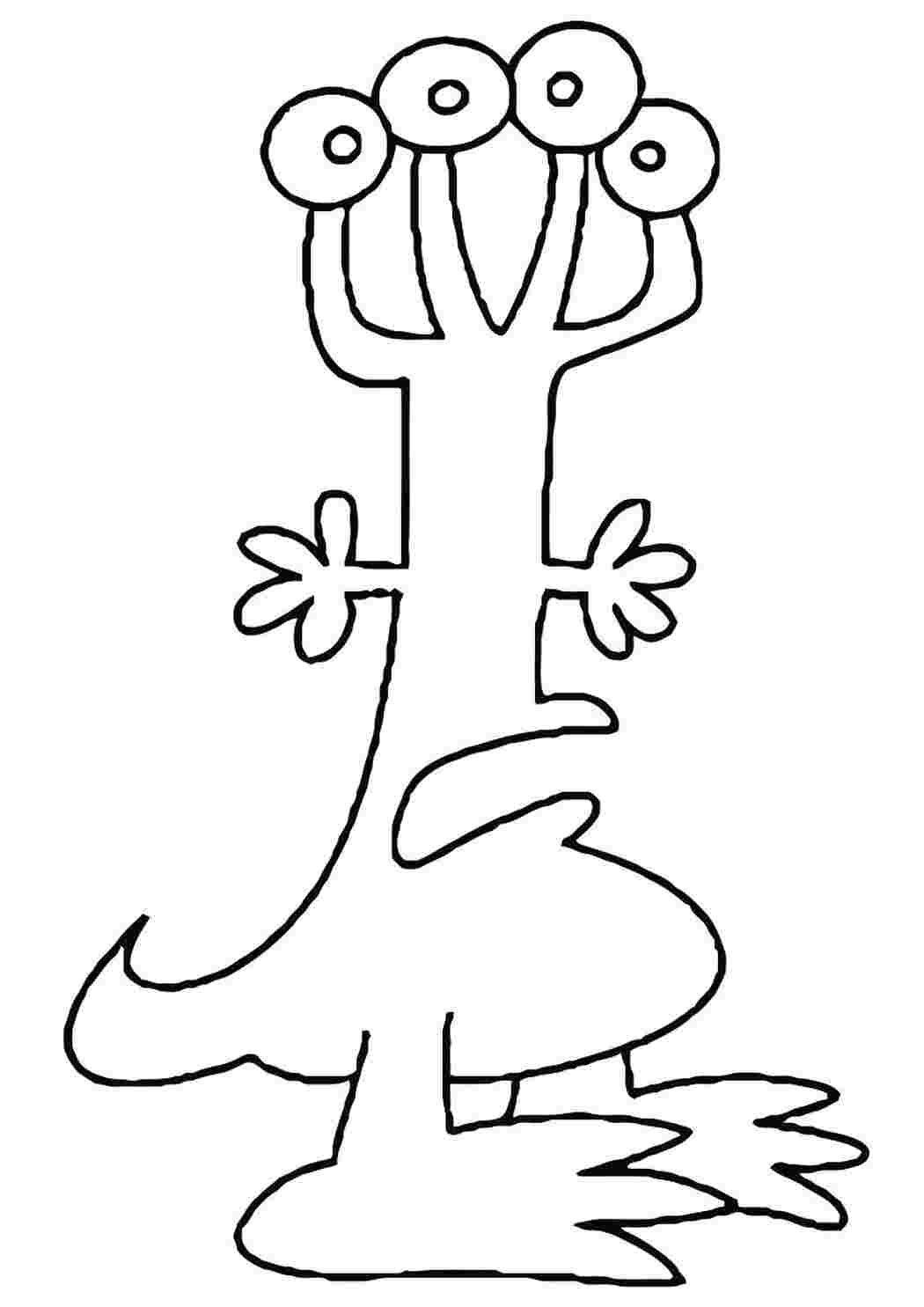 Раскраска Инопланетянин