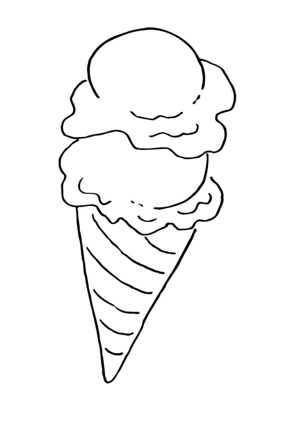 Раскраска Мороженое