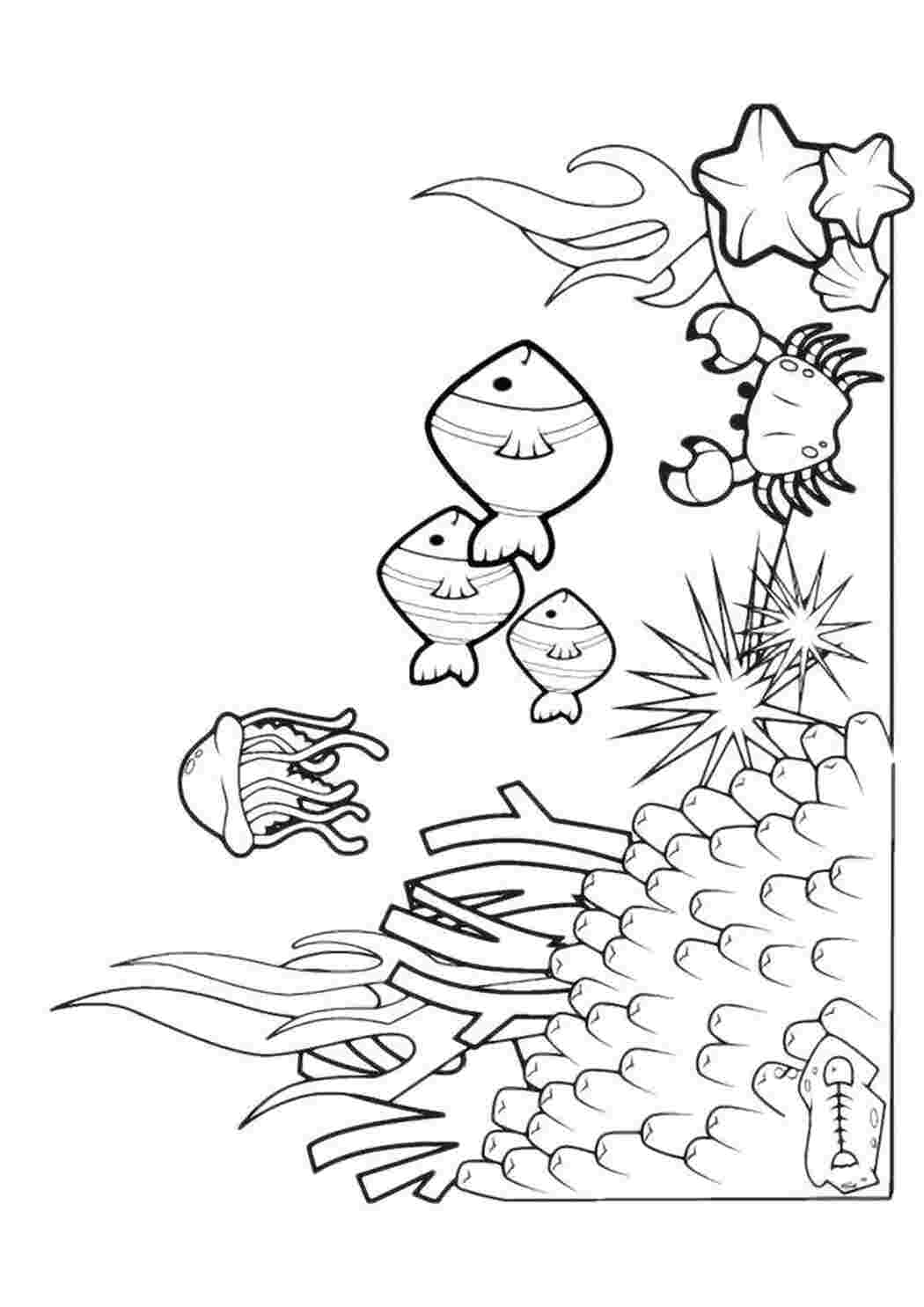 подводный мир раскраска для детей. обитатели моря раскраски для детей. задания на дне морском. морские задания для дошкольников. морское дно раскраска.