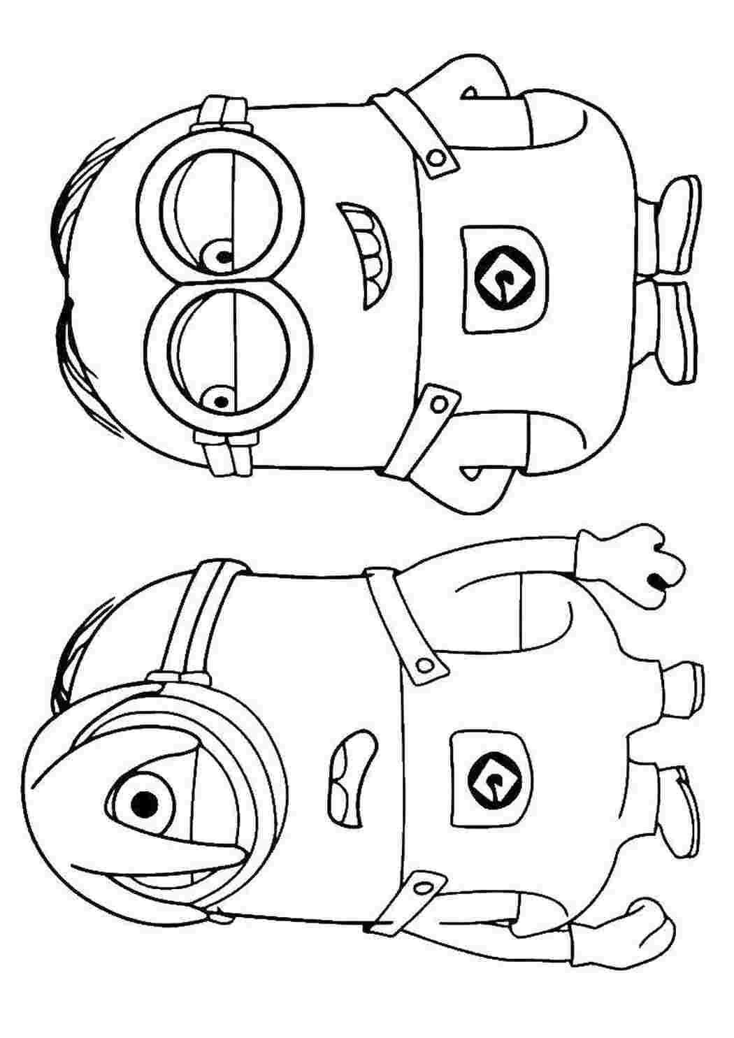 Раскраска Миньоны