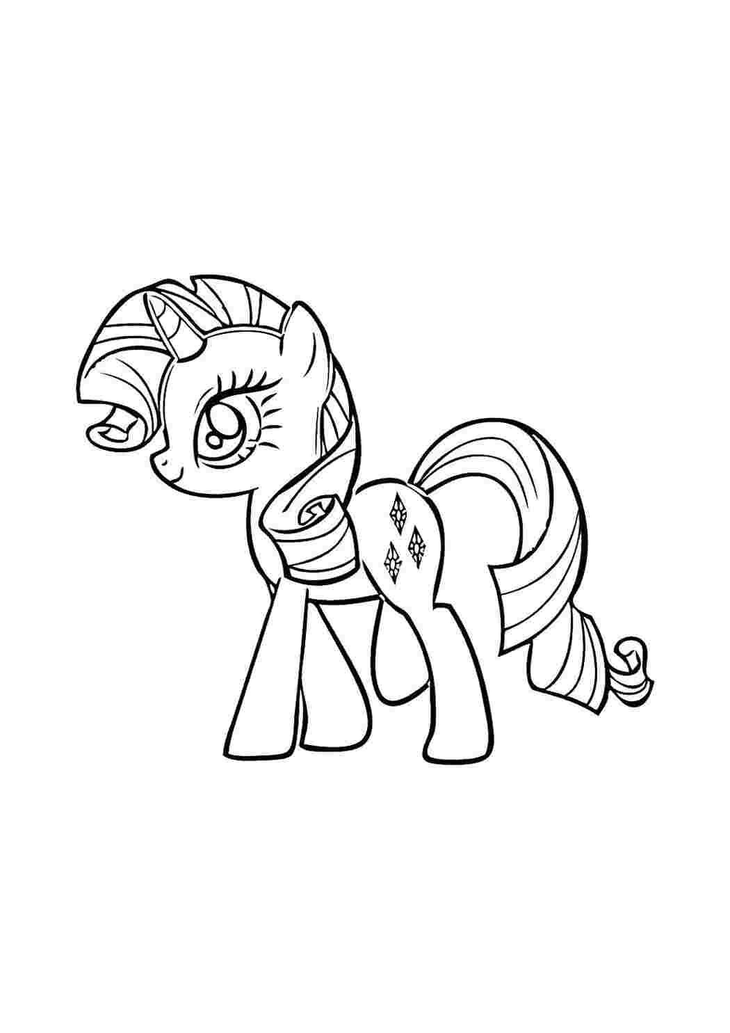 Раскраска Рарити