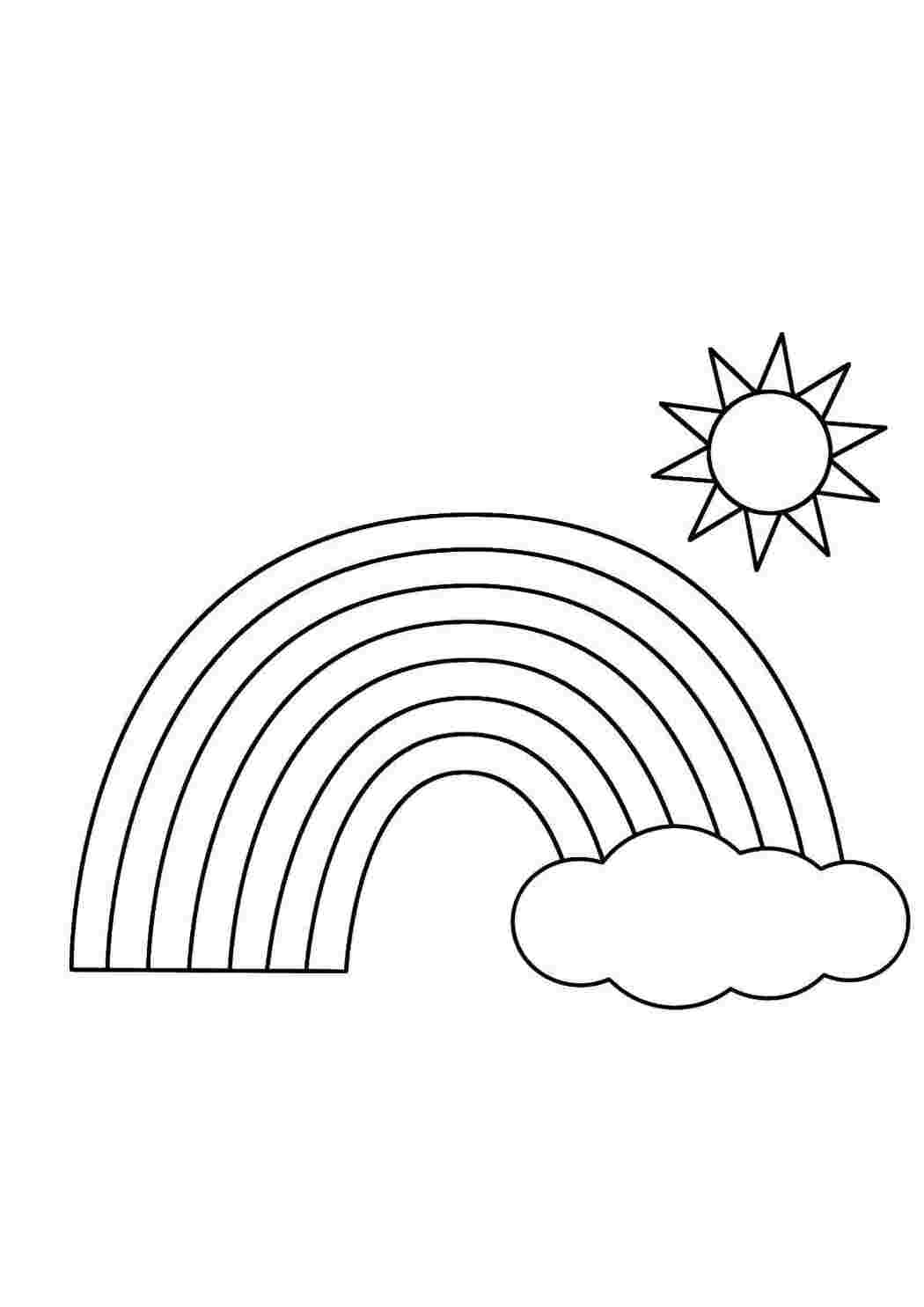Раскраска Радуга