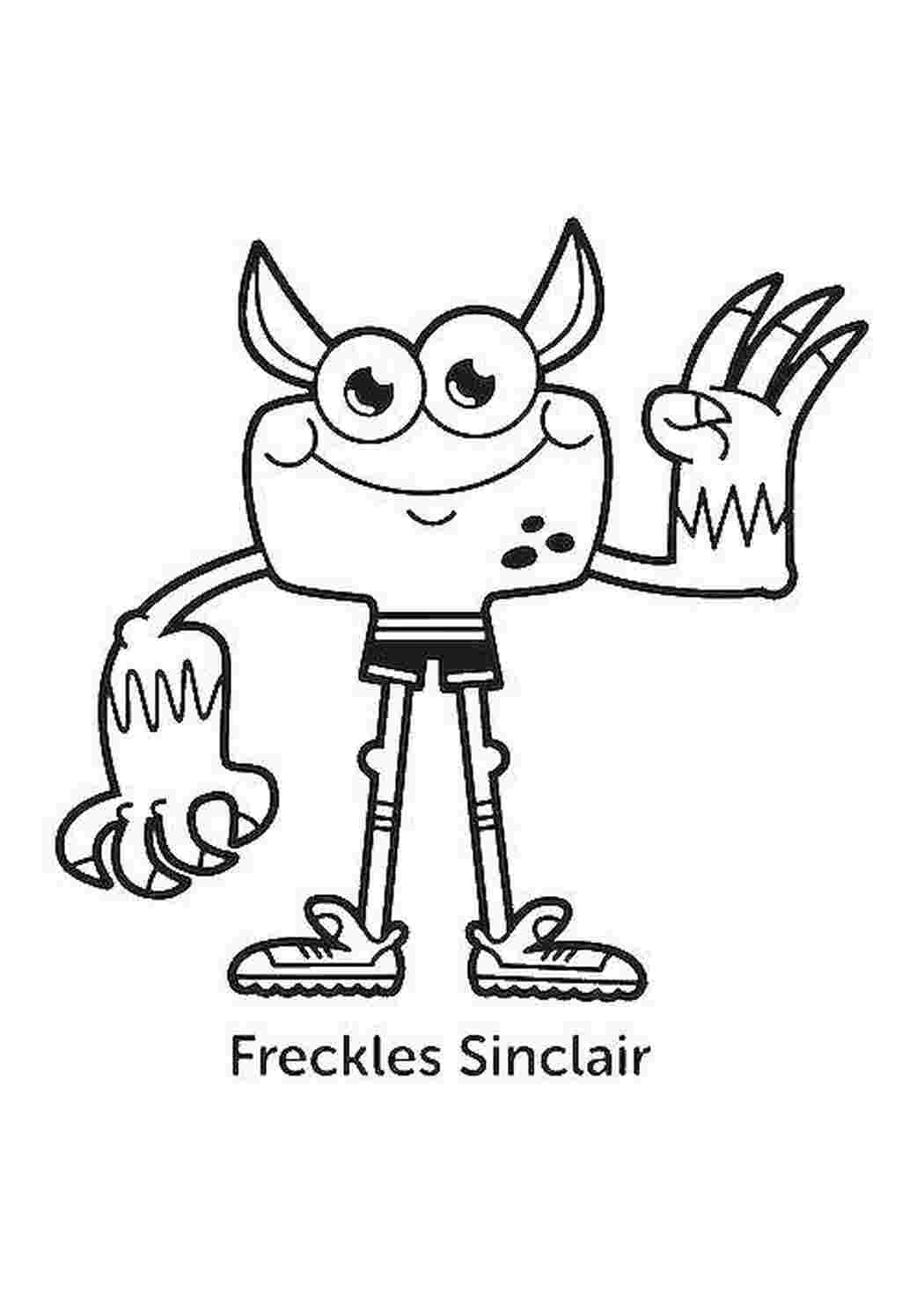 Раскраска Монстр