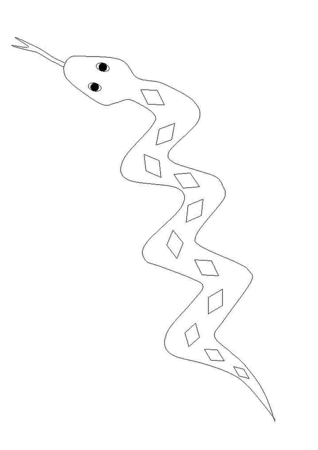 Раскраска Змея