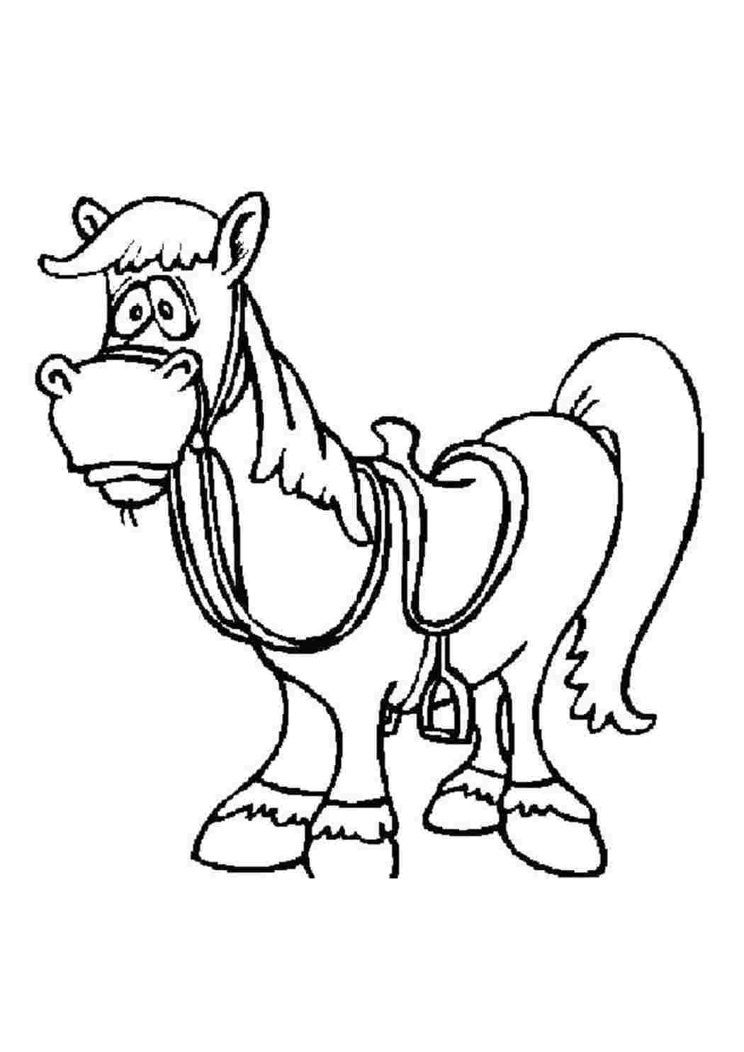 Раскраска Старая кляча