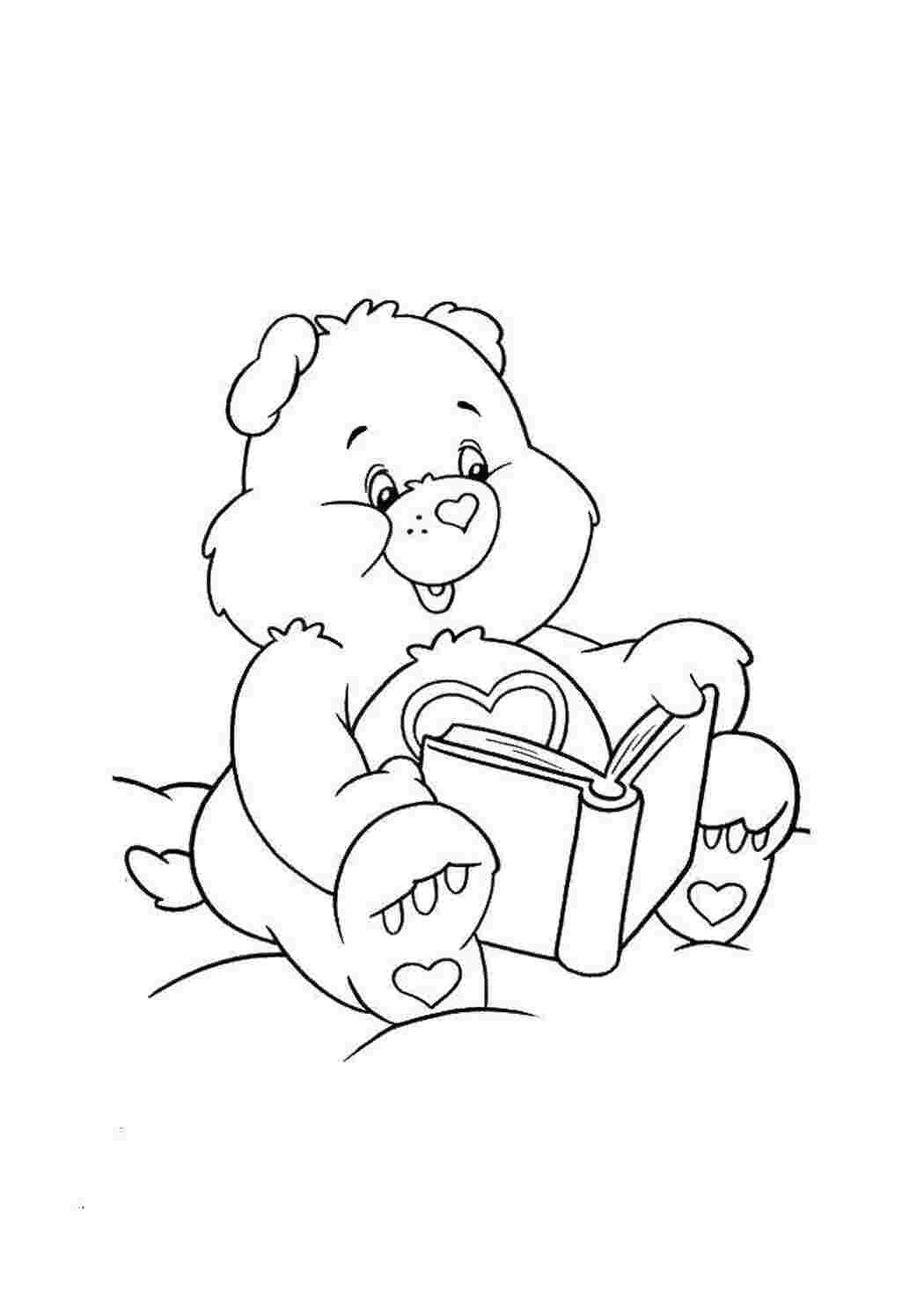 Раскраска Мишке интересна книга