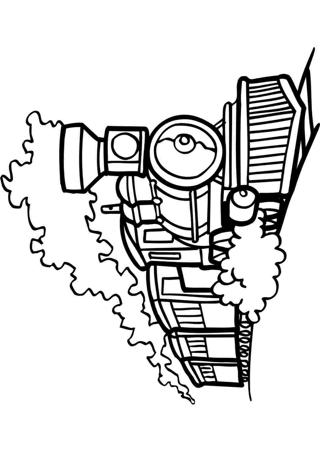 Раскраска Паровоз