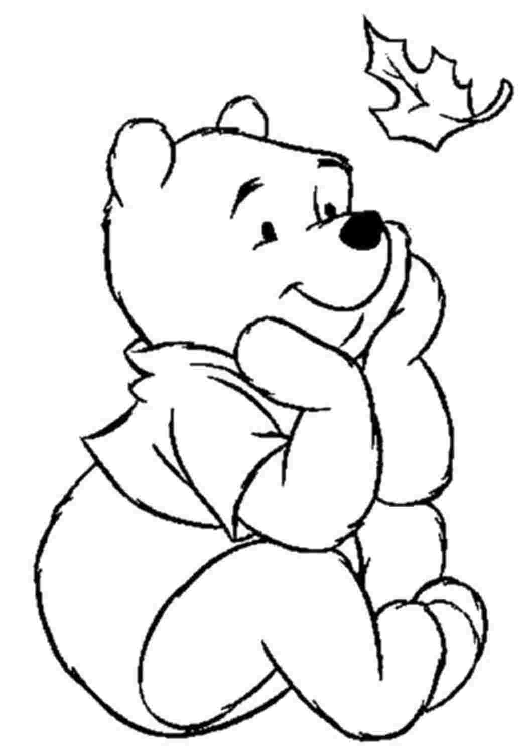 Раскраска  Мечтательный Пух