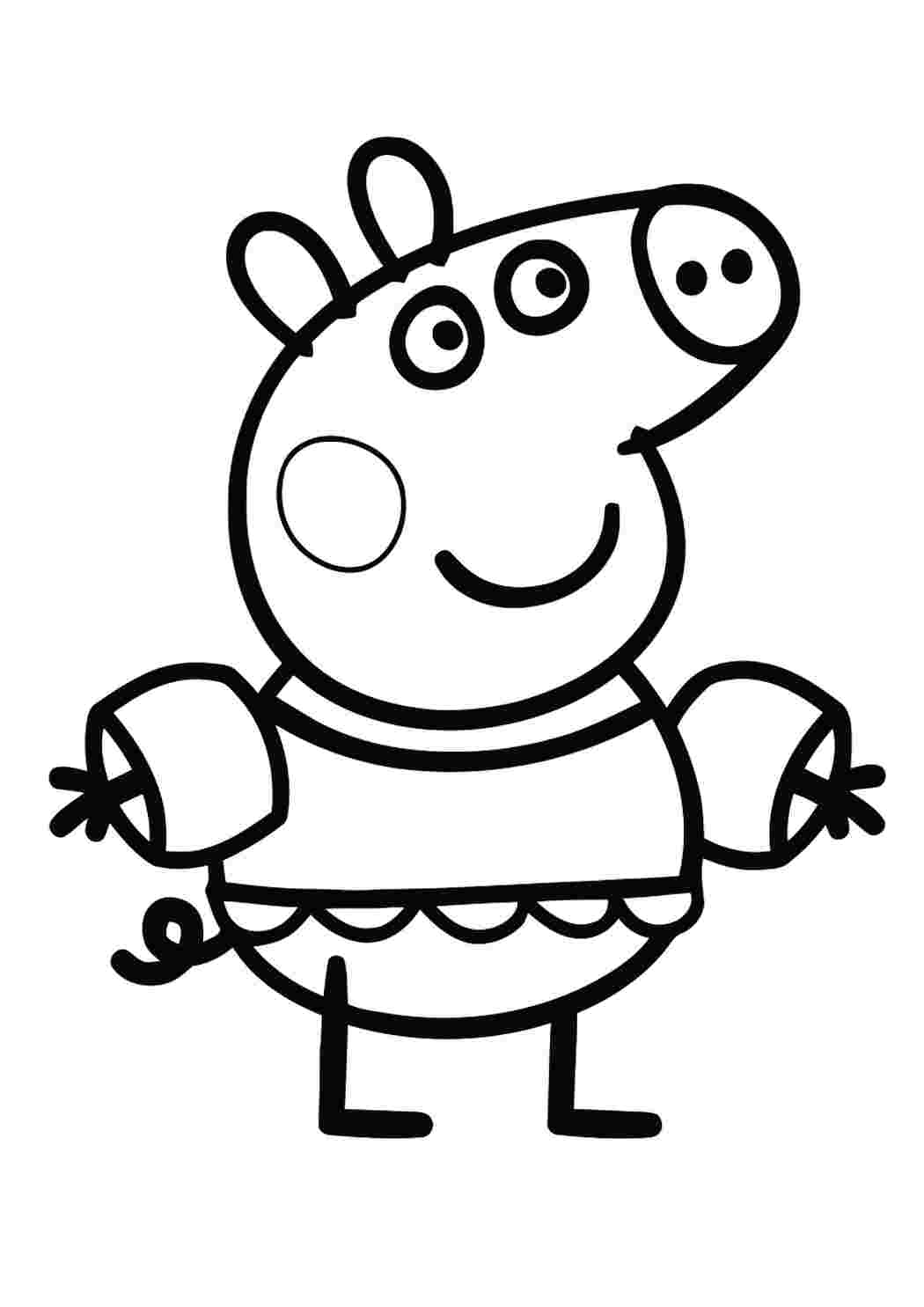 Раскраска Свинка пеппа.