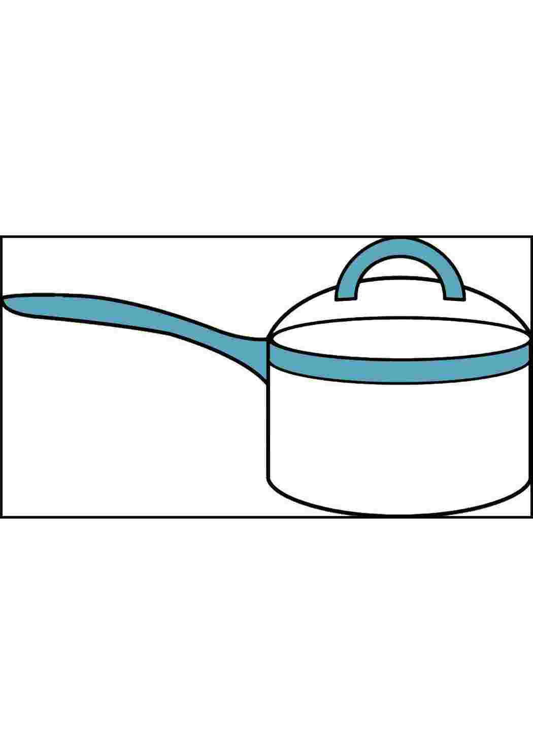 Раскраска Сотейник