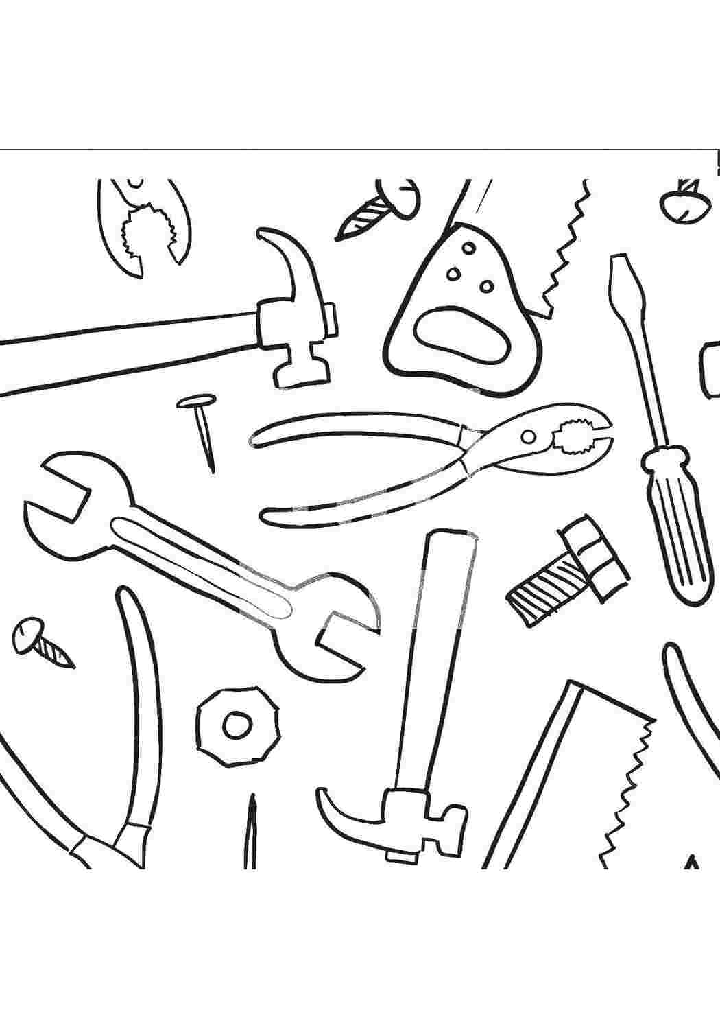 Раскраска Инструменты