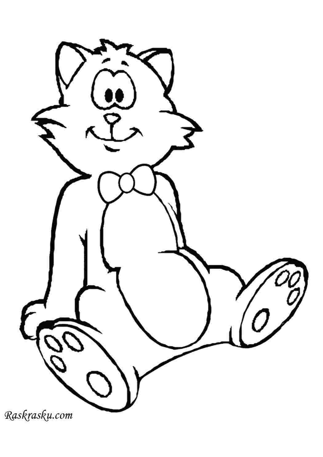 Раскраска Котик