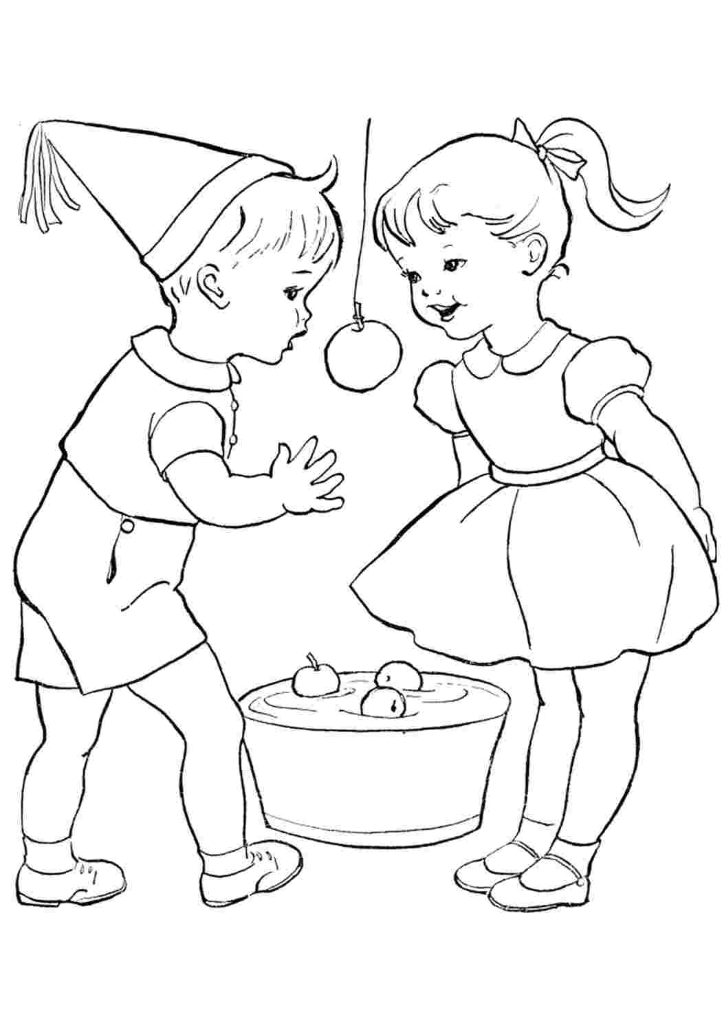 Мальчик и девочка рисунок
