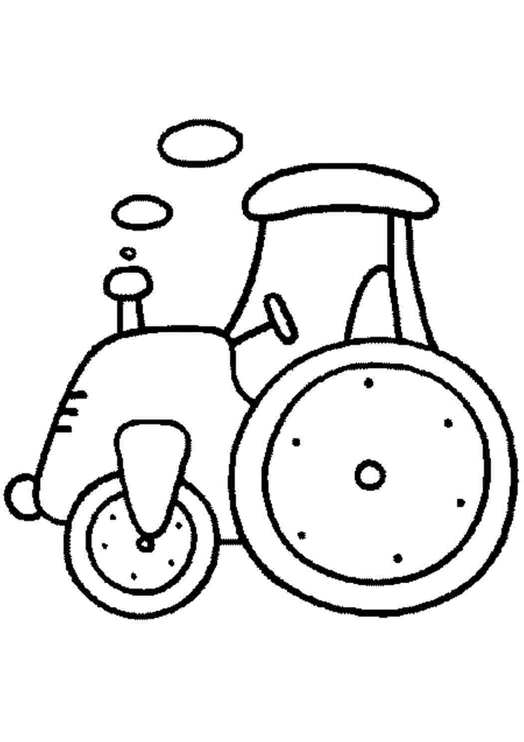 Раскраска Трактор