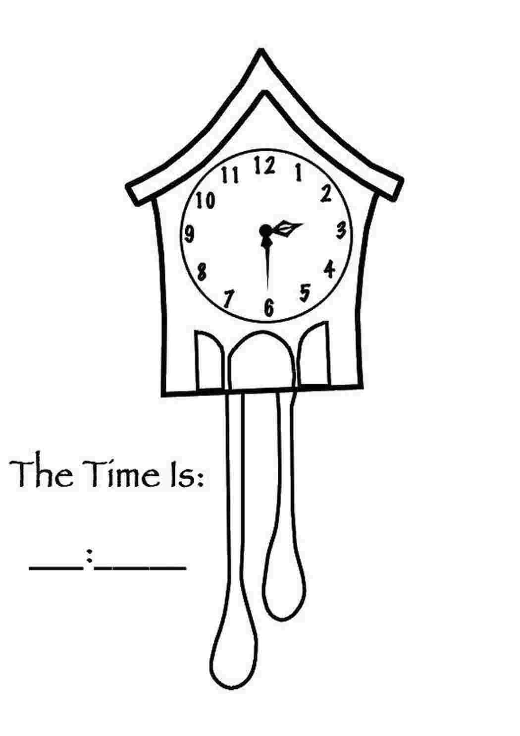 Раскраска Часики