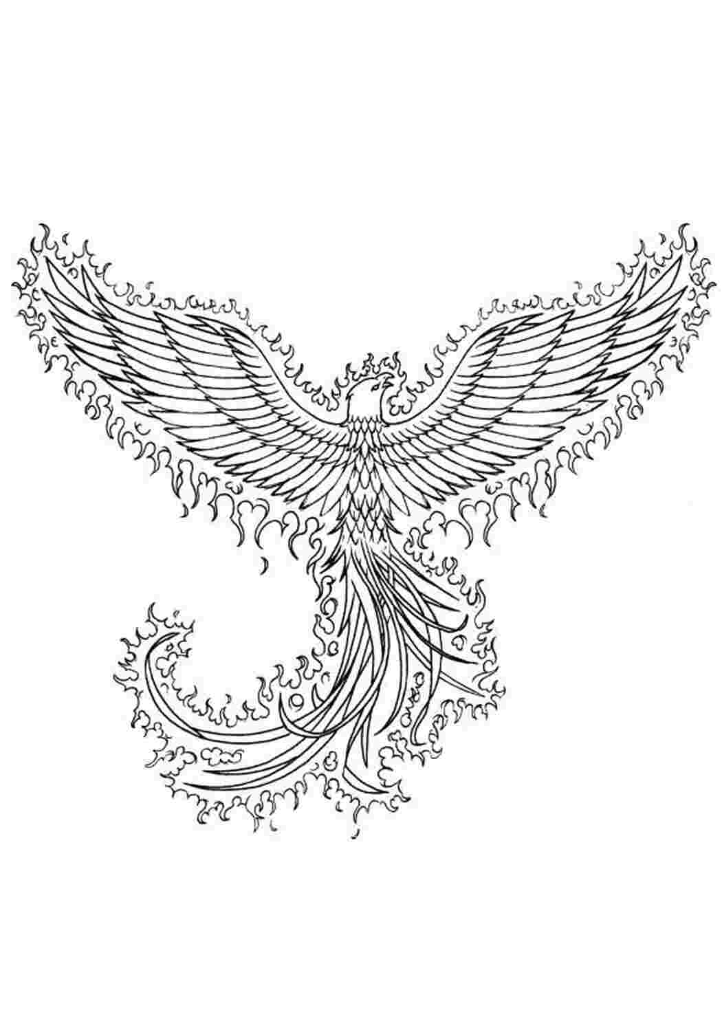 Раскраска Раскраски "птица счастья" 