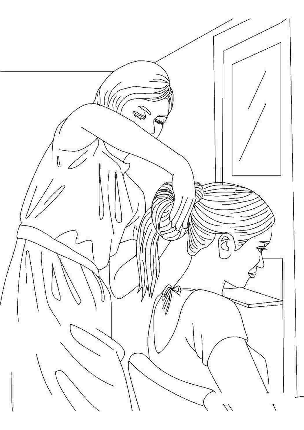 Раскраска Парикмахерская