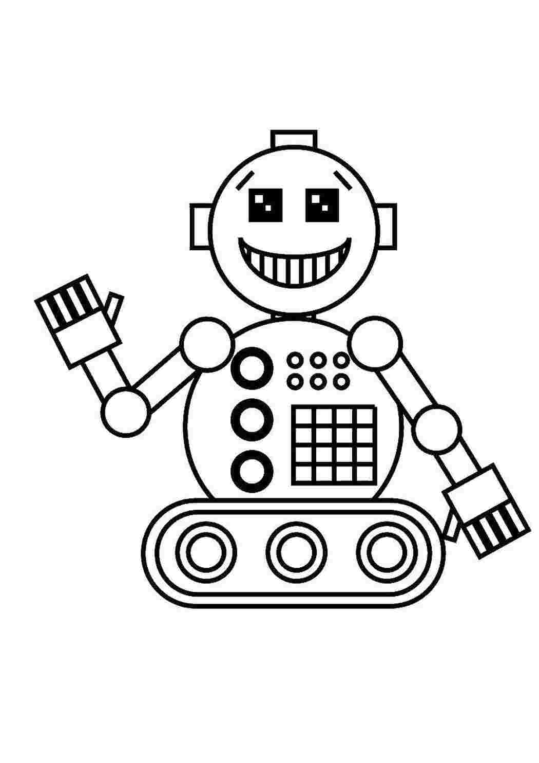 Раскраска Робот