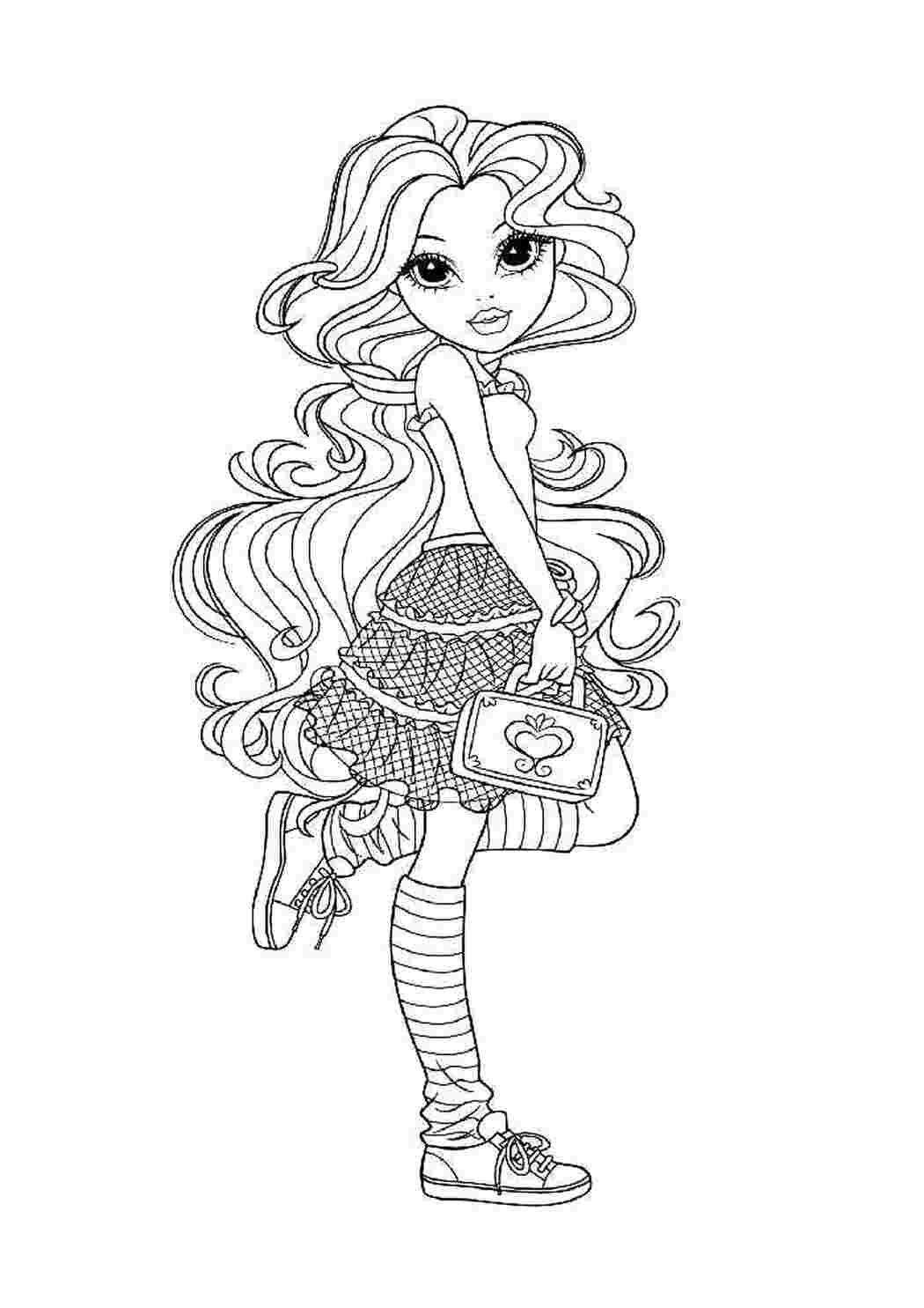 Раскраска Красотка