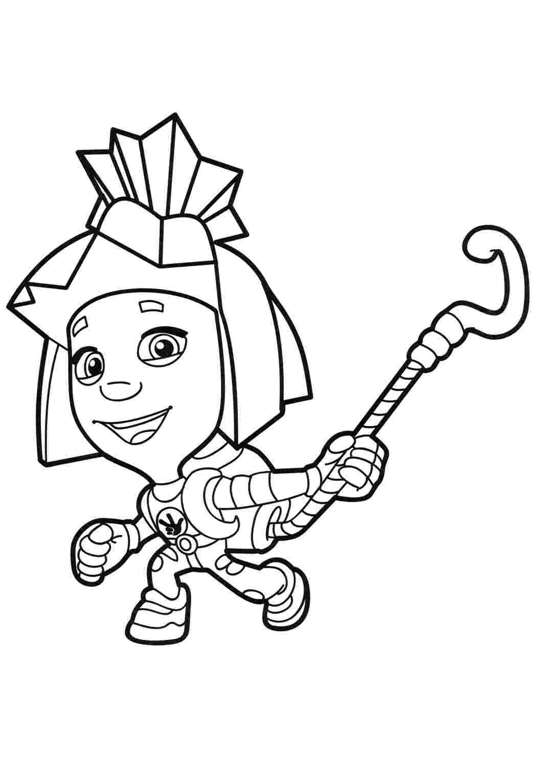 Раскраска Фиксики