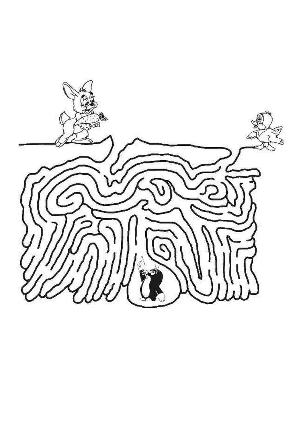 Раскраска Лабиринт