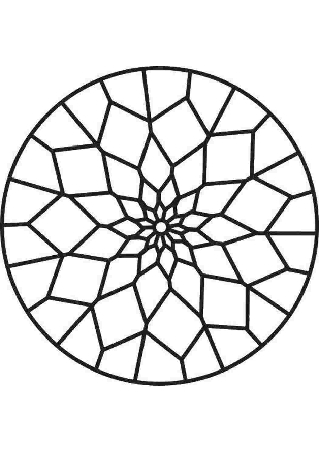Разукрашиваем тарелку геометрический орнамент