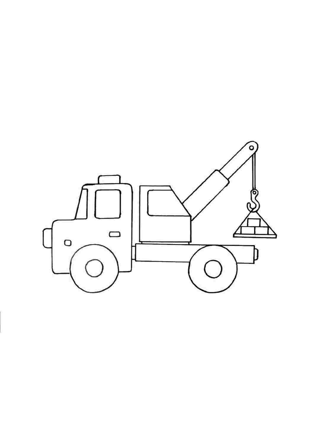 Раскраска Кран