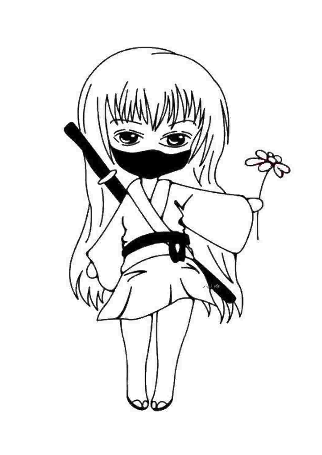 Раскраска Ниндзя