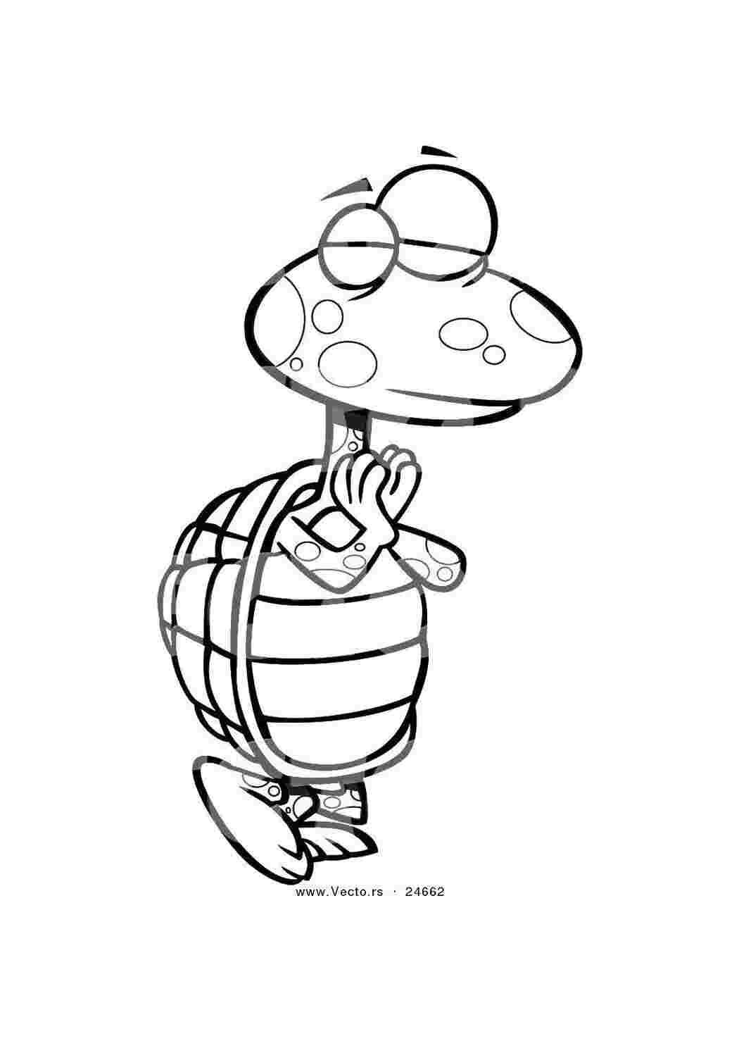 Раскраска Черепашья йога